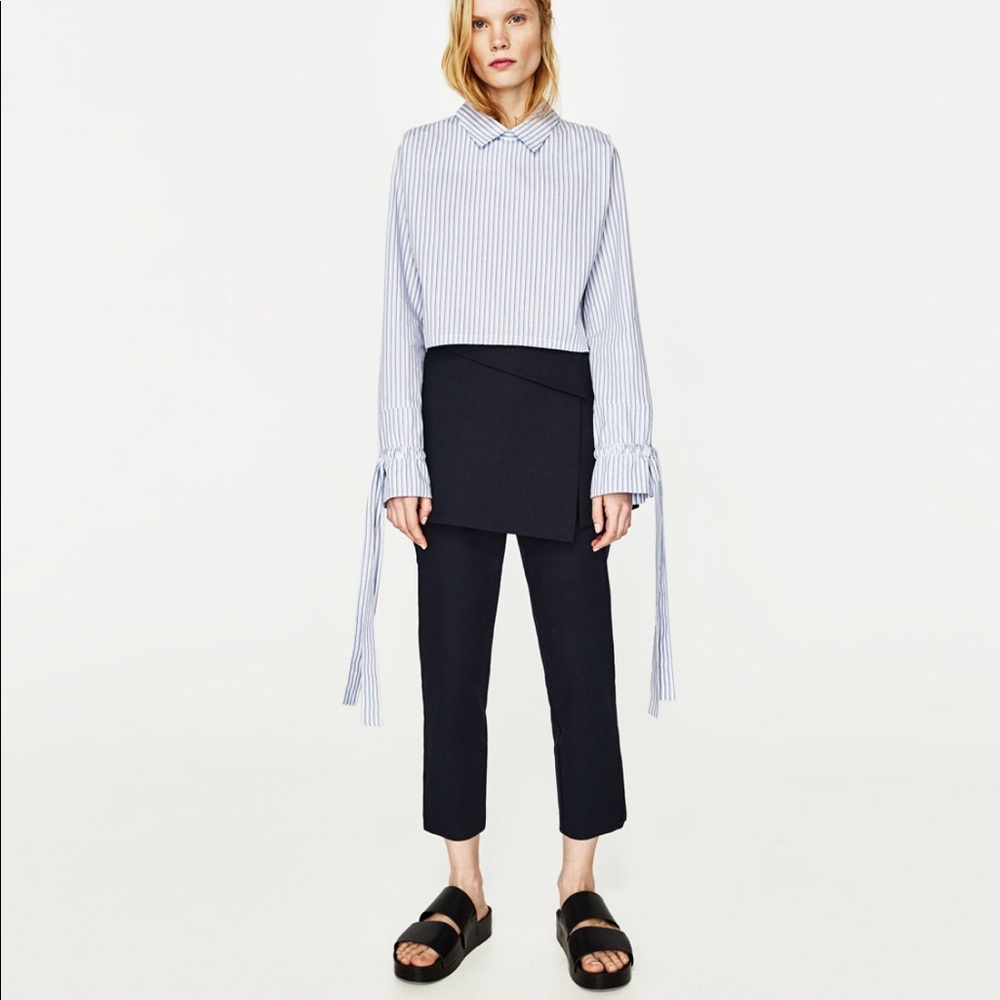 Zara Trousers with Wrap Skirt